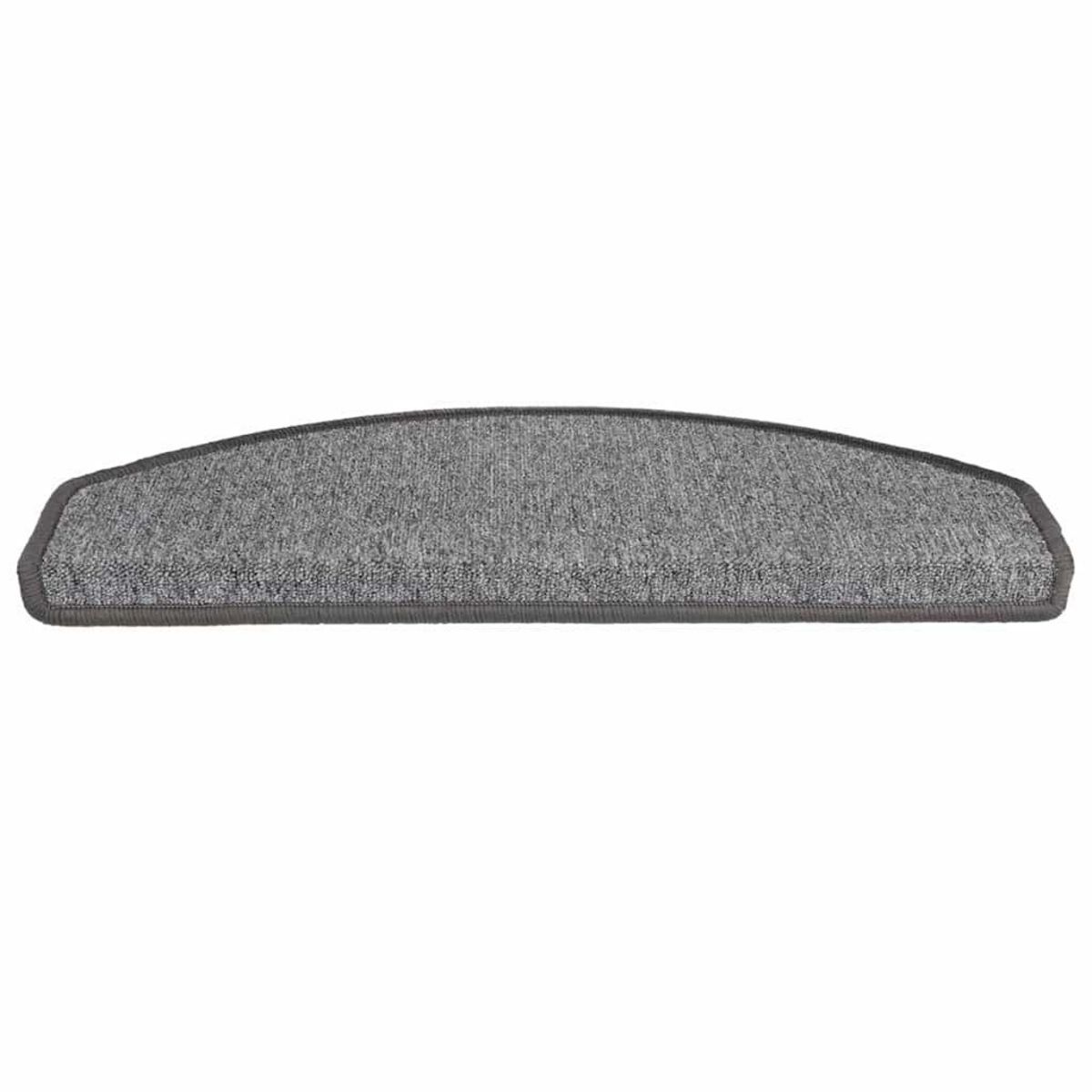 VIDAXL Tapis d'escalier 30 pcs gris fonce 65x24x4 cm