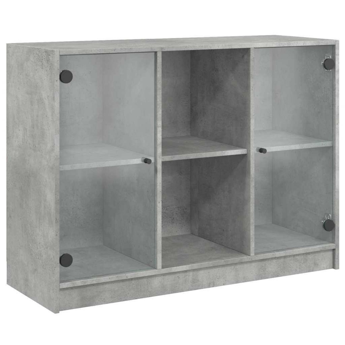 VIDAXL Buffet gris beton 102x37x75,5 cm bois d'ingenierie