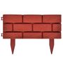 Voir la diapositive 3 : VIDAXL Cloture de jardin avec design de briques 11 pcs