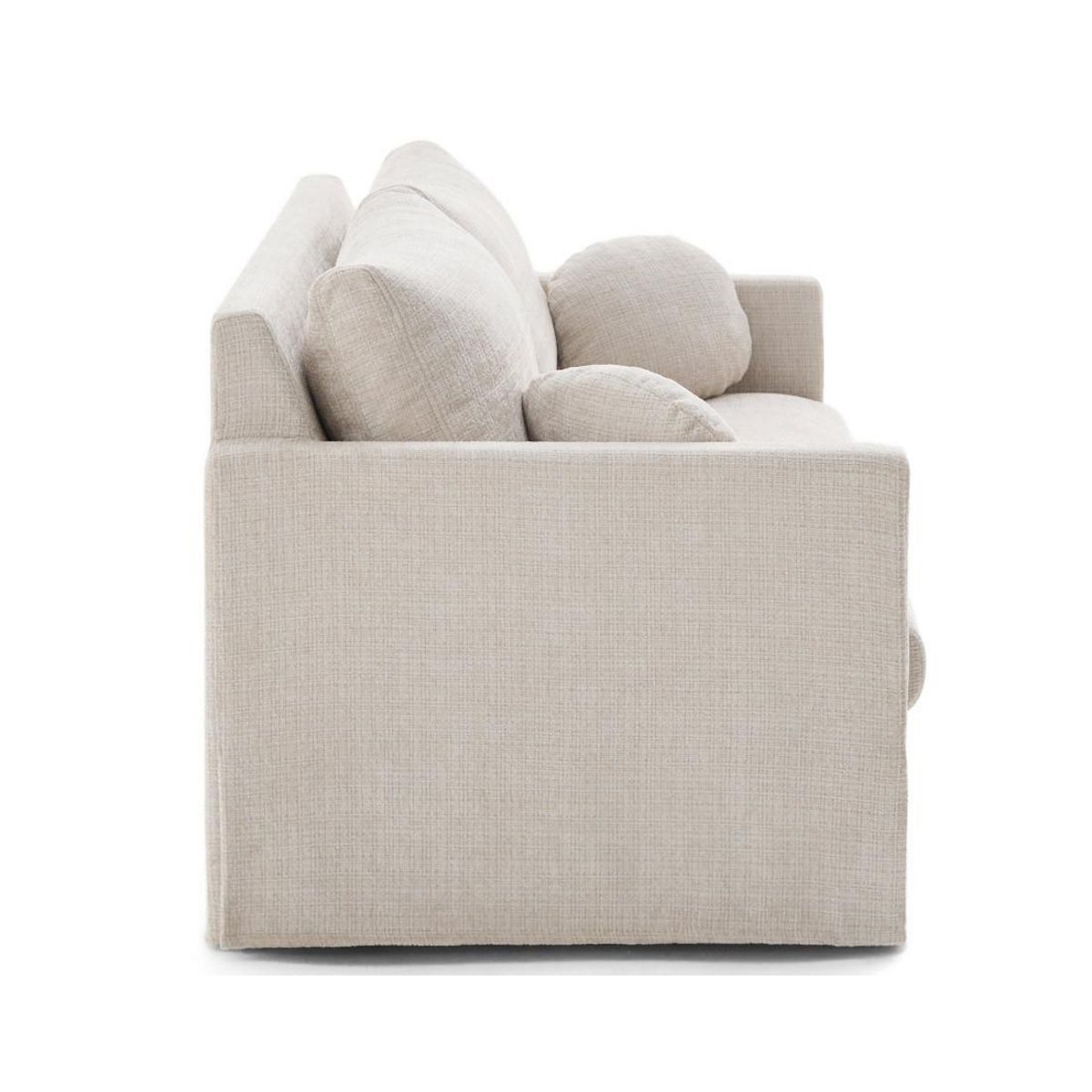 LISA DESIGN Serena - canapé droit déhoussable 3 places en velours texturé