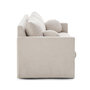 Voir la diapositive 6 : LISA DESIGN Serena - canapé droit déhoussable 3 places en velours texturé