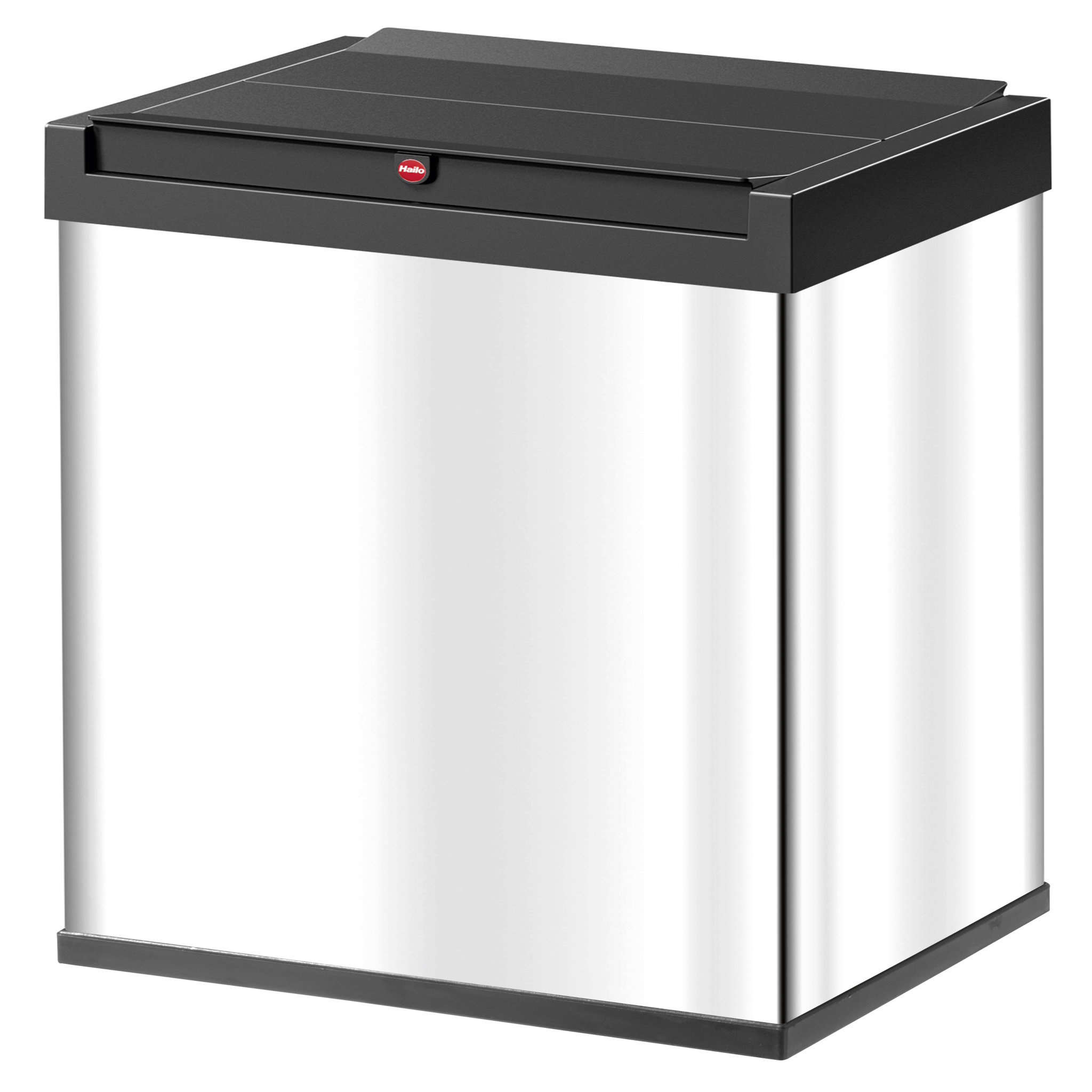 Voir la diapositive 1 : HAILO Poubelle grand volume 40L Big-Box Swing Inox