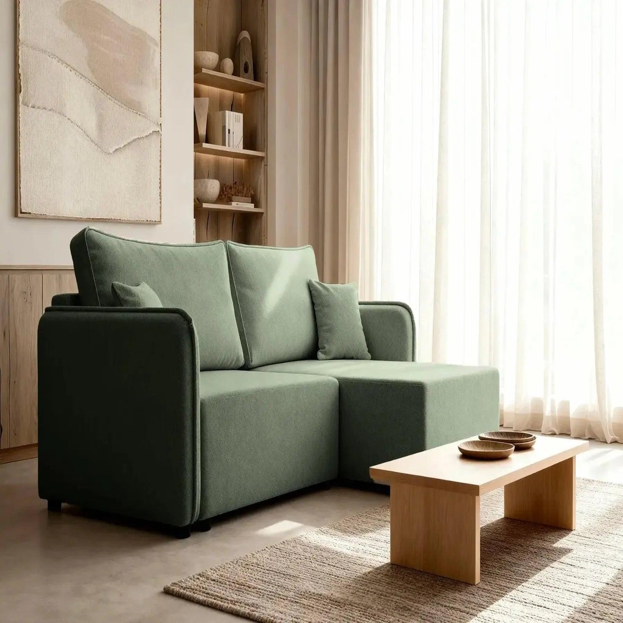 Voir la diapositive 4 : CASANOVA PARIS Bonnie - canapé d'angle convertible tissu lisse