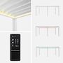 Voir la diapositive 5 : SWEEEK Pergola bioclimatique motorisée aluminium 6x3m LED + 4 stores 3m Triomphe