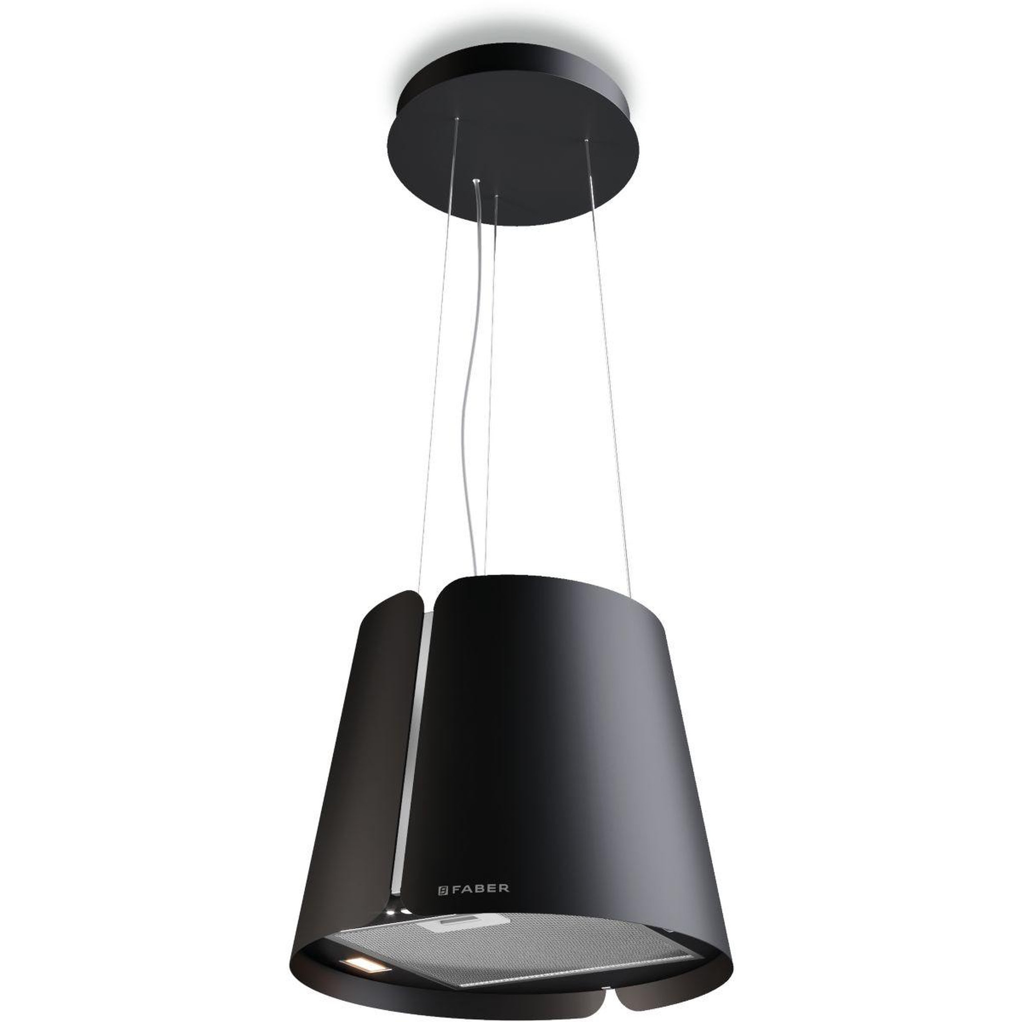 faber Hotte décorative îlot beat 430 noir mat