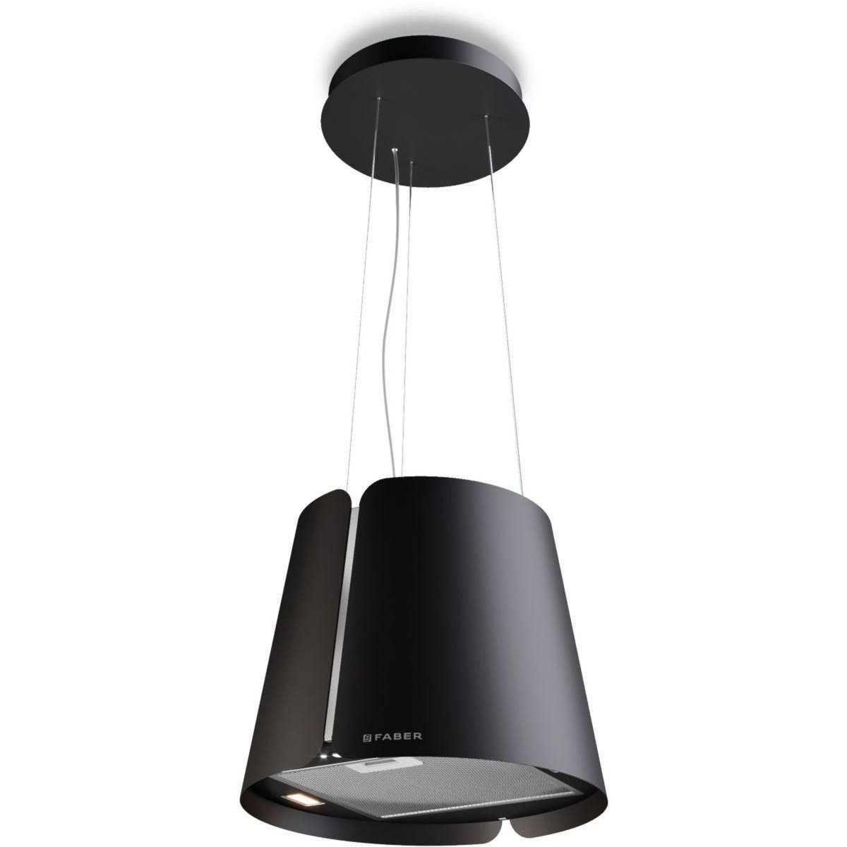 faber Hotte décorative îlot BEAT 430 NOIR MAT