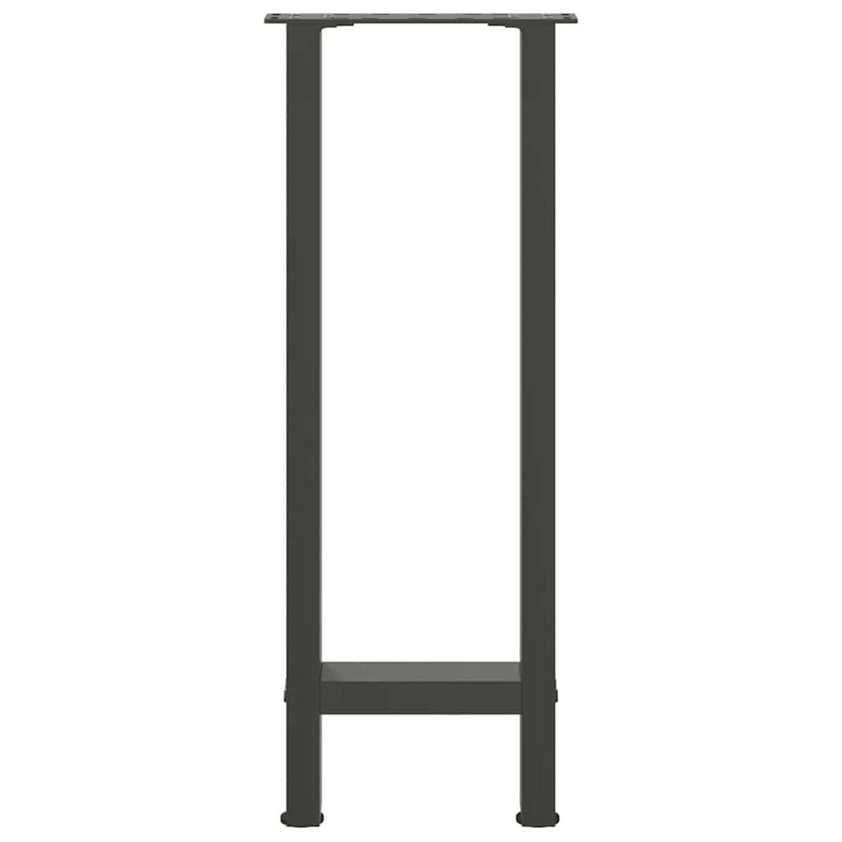 VIDAXL Pieds de table basse anthracite 2 pcs 28x(72-73) cm acier