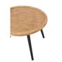 Voir la diapositive 4 : Paris Prix Lot de 2 Tables d'Appoint  Fernando  68cm Naturel