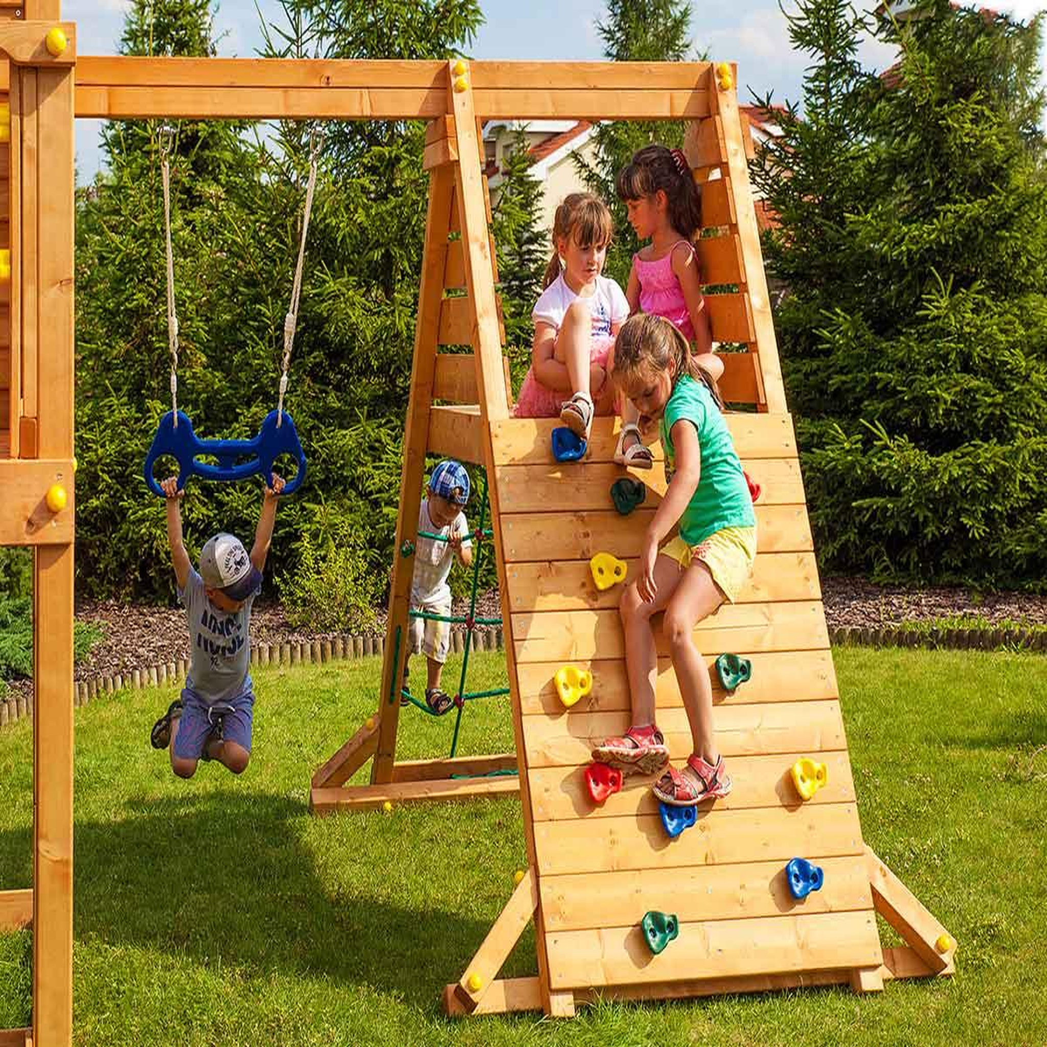 Voir la diapositive 2 : Fungoo Aire de jeux My Side Spider - Toboggan rouge - Fungoo