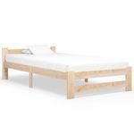 VIDAXL Cadre de lit sans matelas bois de pin massif 90x200 cm