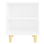 Voir la diapositive 5 : VIDAXL Tables de chevet avec pieds en bois 2 pcs Blanc 40x30x50 cm