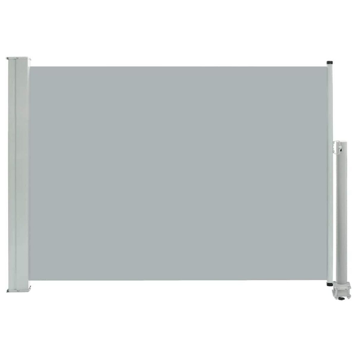VIDAXL Auvent lateral retractable de patio 80x300 cm Gris