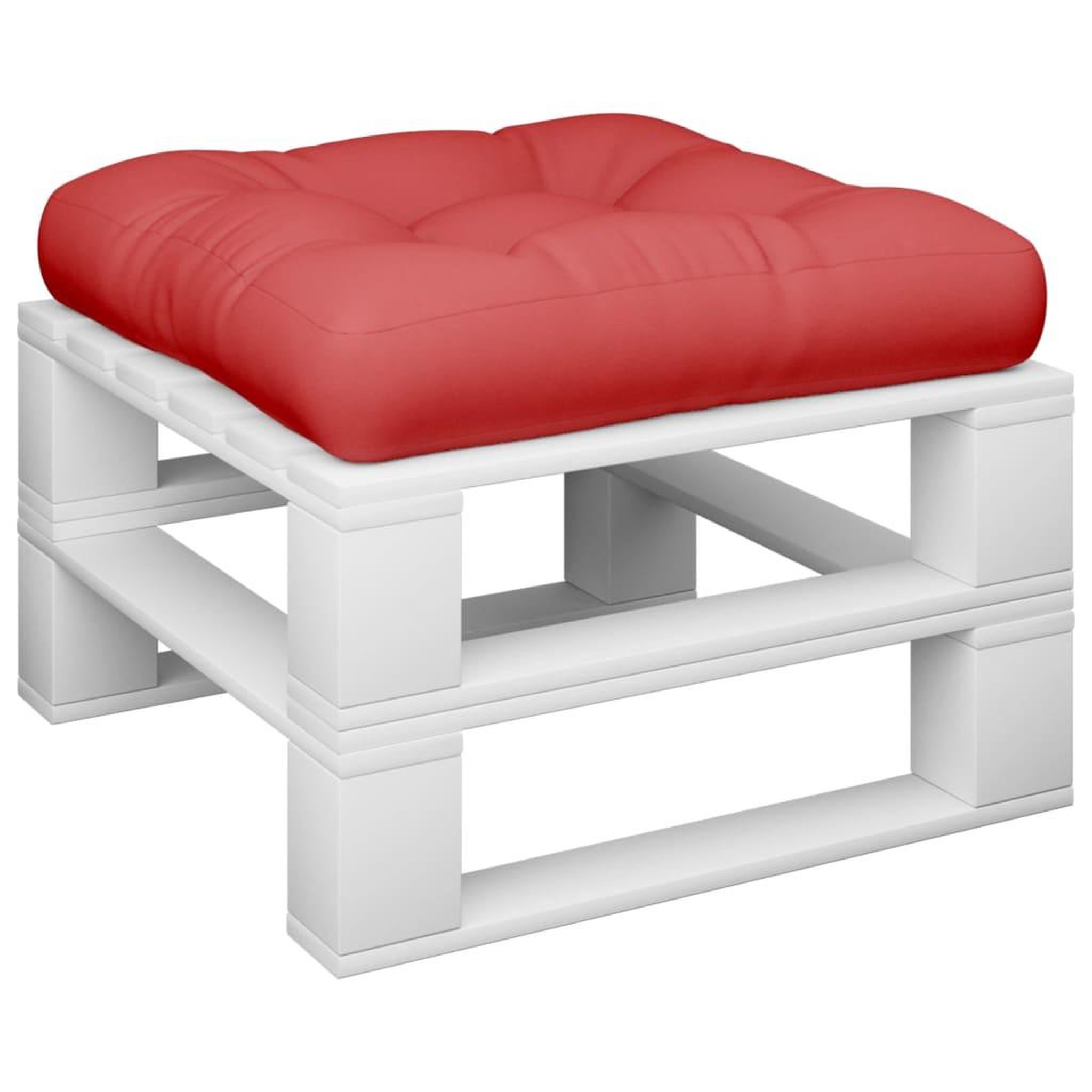 Voir la diapositive 3 : VIDAXL Coussin de palette rouge 50x50x12 cm tissu