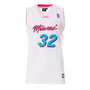 Voir la diapositive 1 : SPORTZONE Miami Maillot de basket Blanc/Rose/Bleu Homme Sport Zone SEPL1004