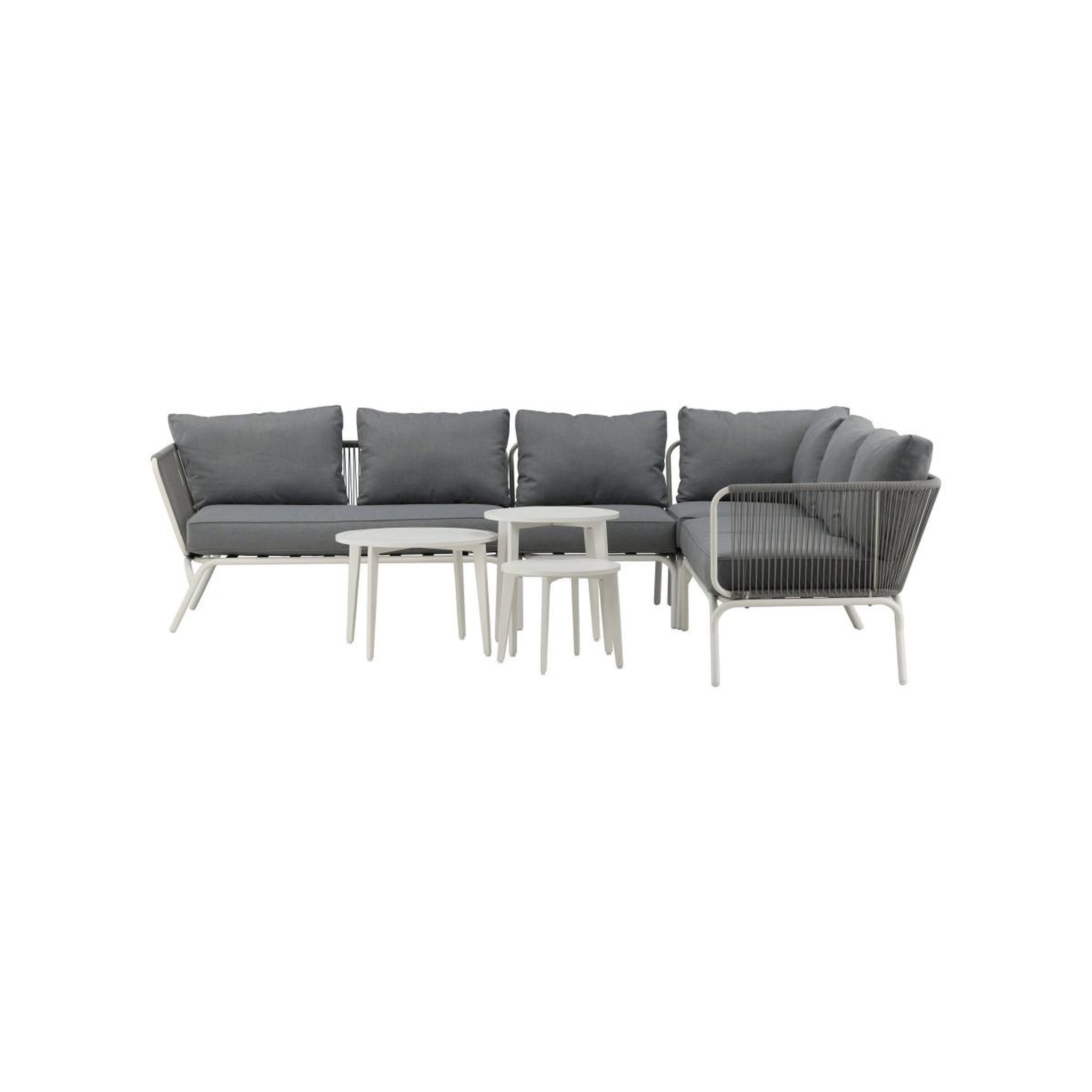 Voir la diapositive 3 : Paris Prix Salon d'angle de jardin  roxo  283cm blanc