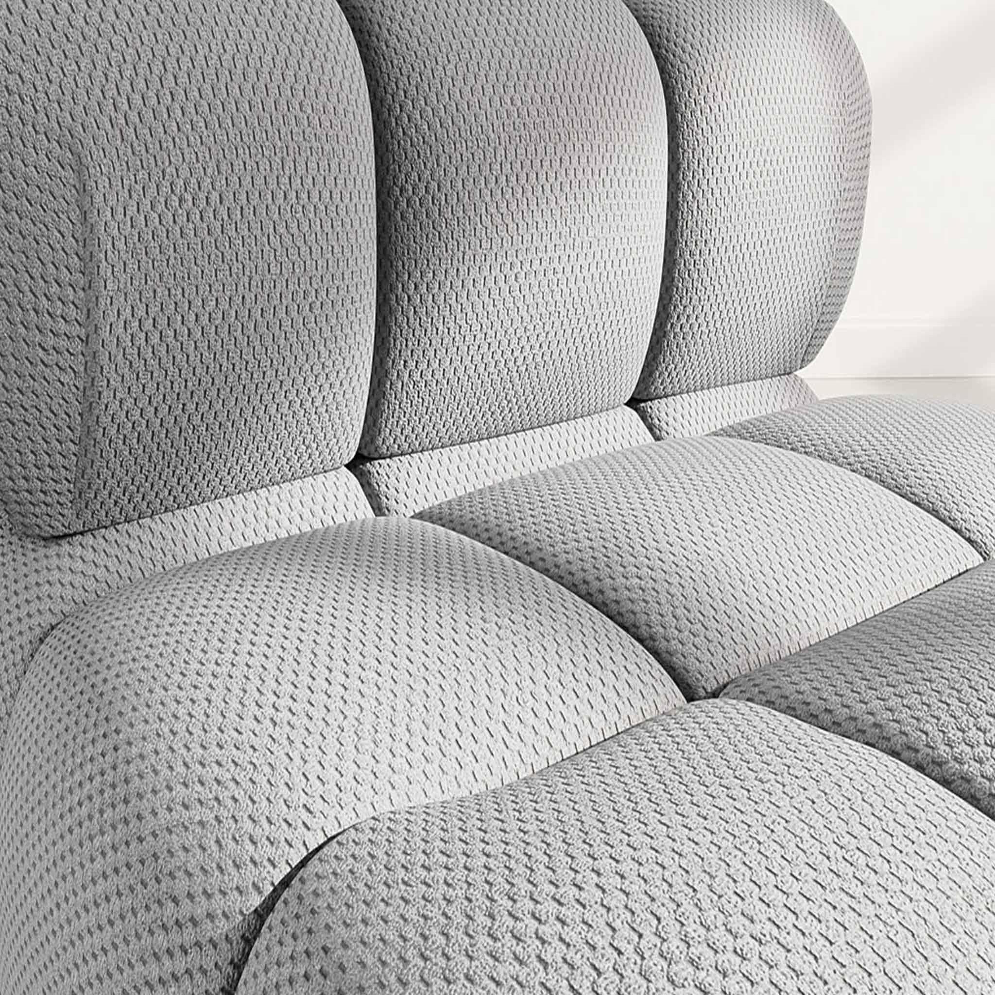 Voir la diapositive 4 : BEST MOBILIER Ruby - module d'assise en velours texturé