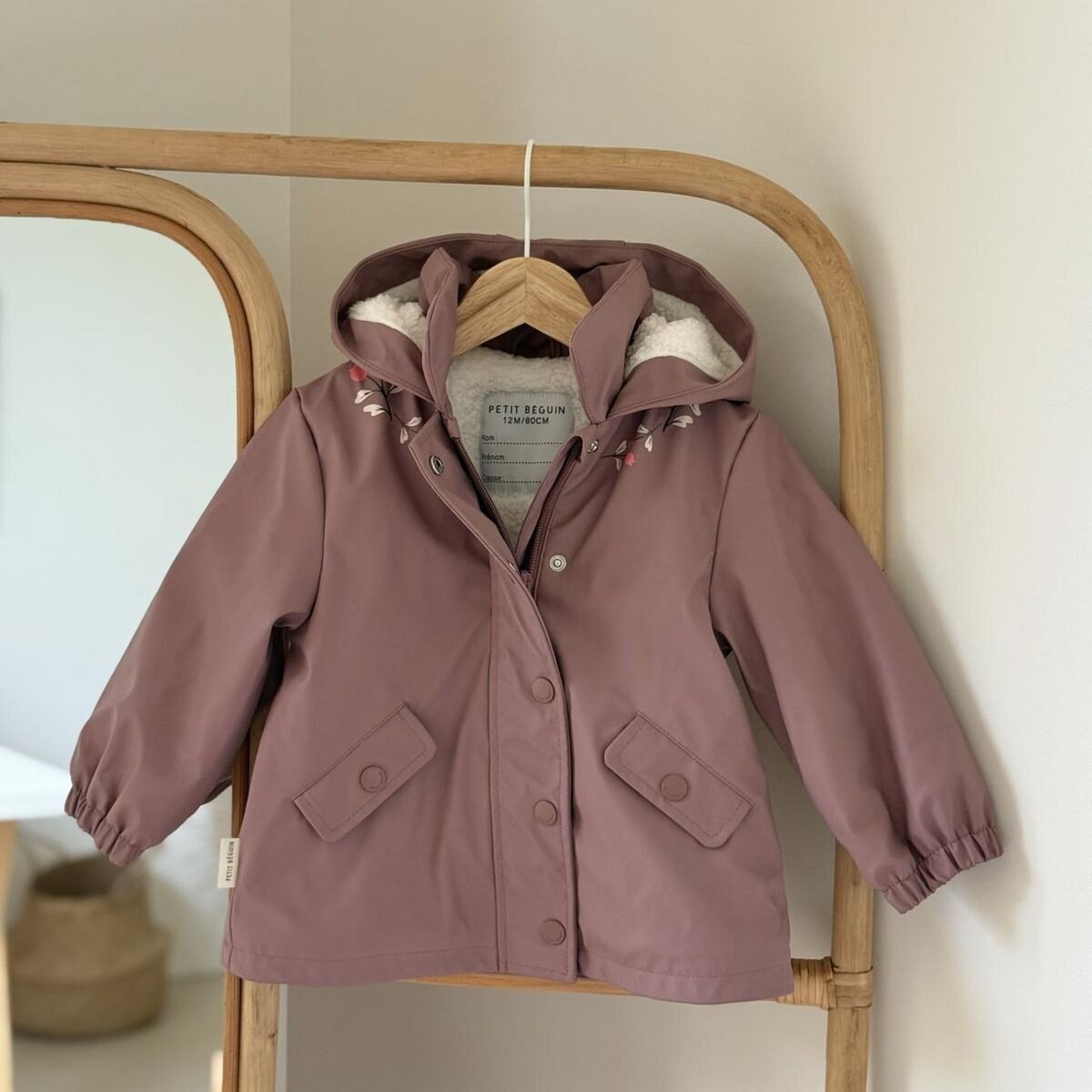 Petit Béguin Manteau enfant imperméable doublé sherpa Sora