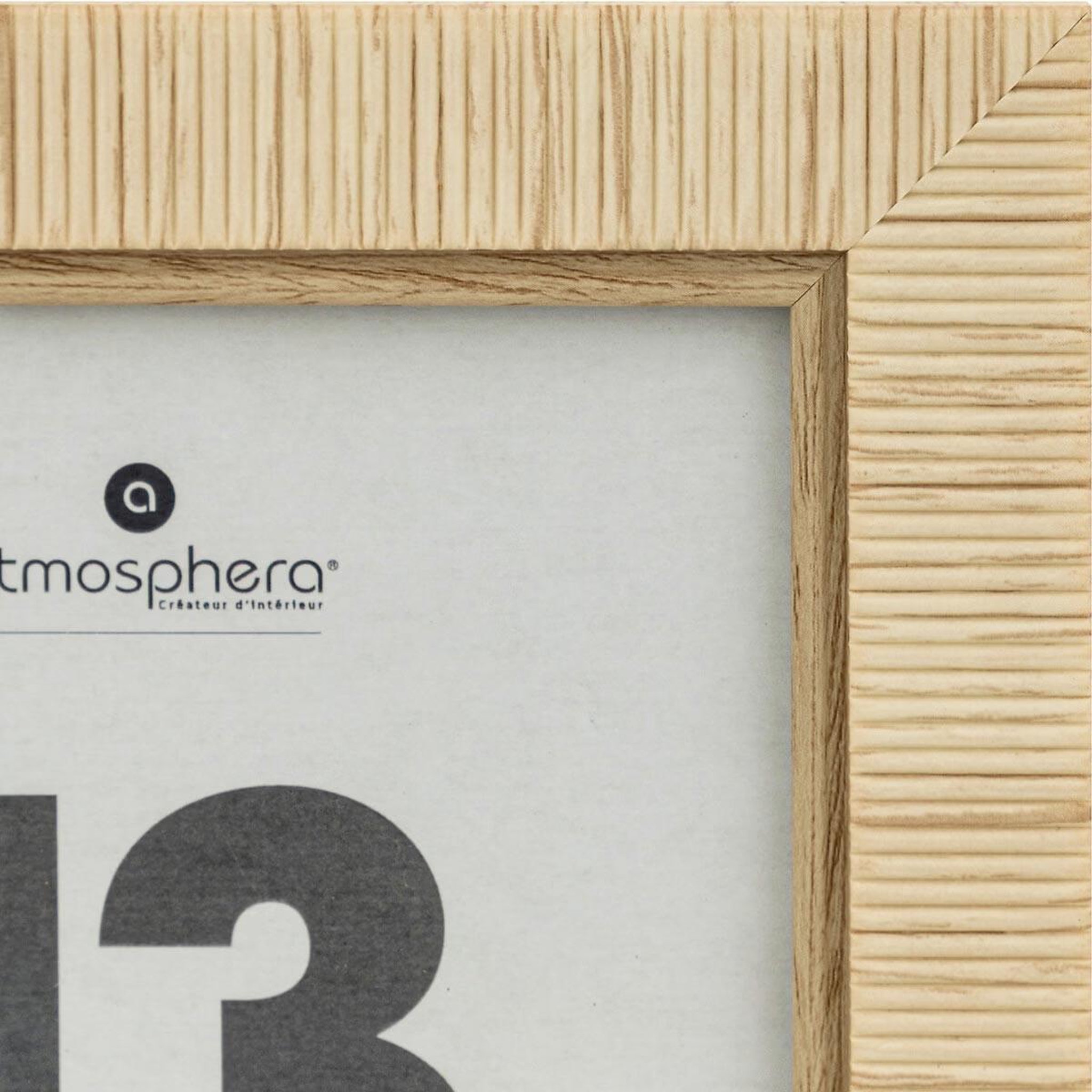 Voir la diapositive 2 : ATMOSPHERA Cadre photo déco  thea  13x18cm naturel