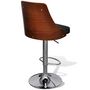Voir la diapositive 3 : VIDAXL Tabourets de bar lot de 2 bois courbe et tissu