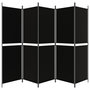 Voir la diapositive 4 : VIDAXL Cloison de separation 5 panneaux Noir 250x180 cm Tissu