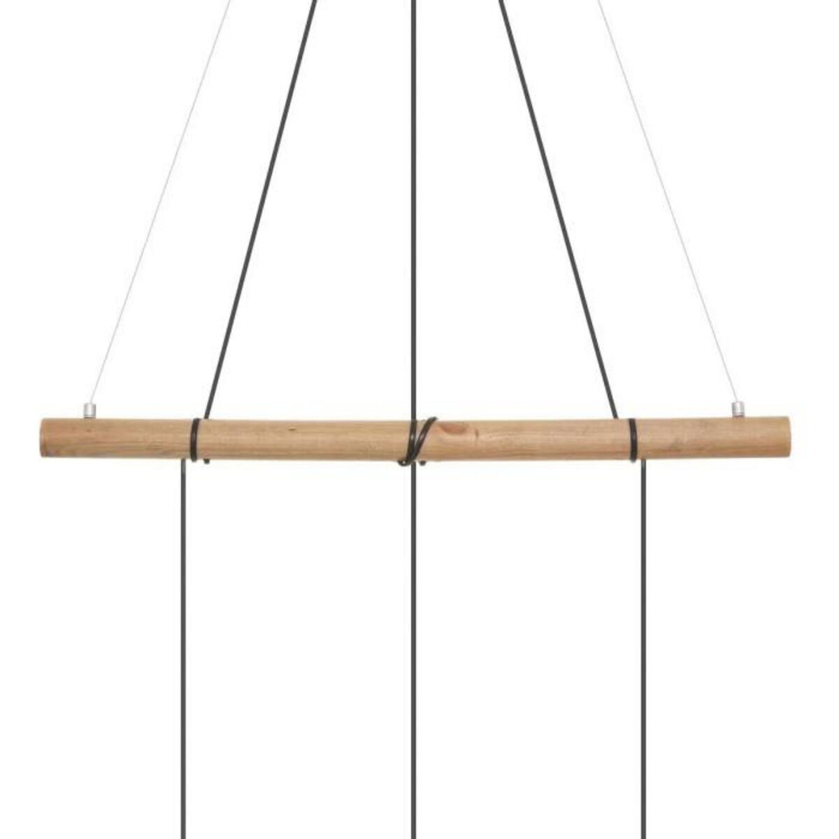 ATMOSPHERA Lampe Suspension 3 Têtes  Timmy  150cm Noir