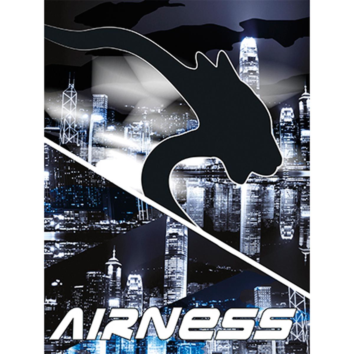 AIRNESS  Chemise cartonnée à élastiques 3 rabats 24x32cm City