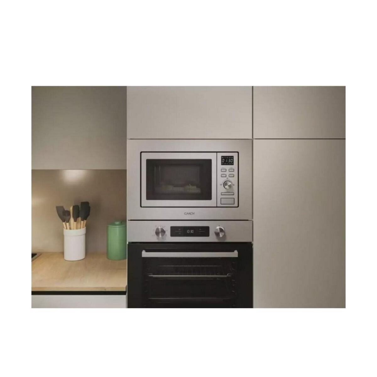 Candy Micro-ondes gril encastrable 20l 800w inox - CA20FMW7NG
