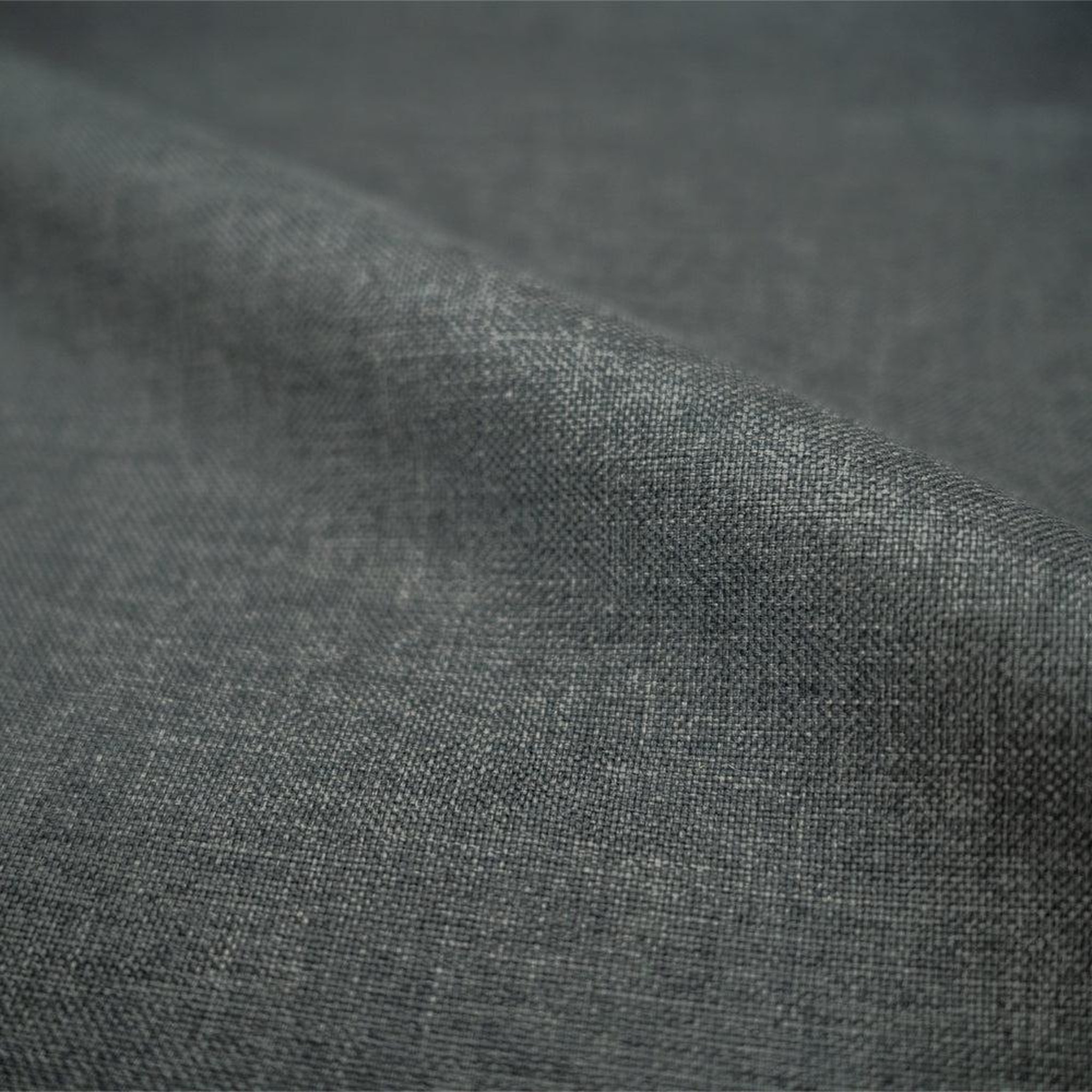 Voir la diapositive 3 : MAISON PAVANE Lot de 2 chaises pour îlot central 66,5 cm en tissu gris foncé-pipo