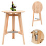 Voir la diapositive 1 : VIDAXL Table de bar pliable 78 cm Bois de sapin