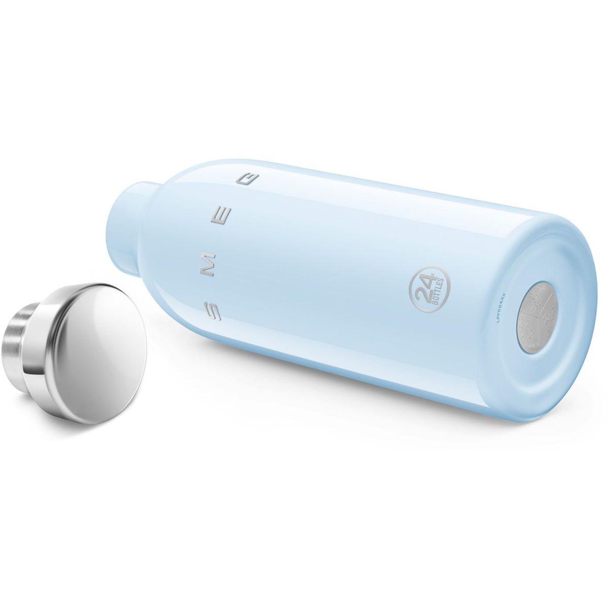 Voir la diapositive 4 : SMEG Bouteille isotherme isotherme 500ml bleu pastel
