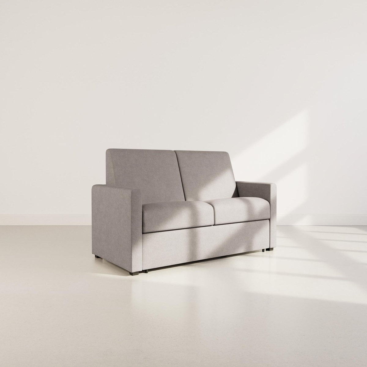 BEST MOBILIER Julia - canapé 3 places convertible express couchage quotidien 140 cm matelas 14 cm en tissu