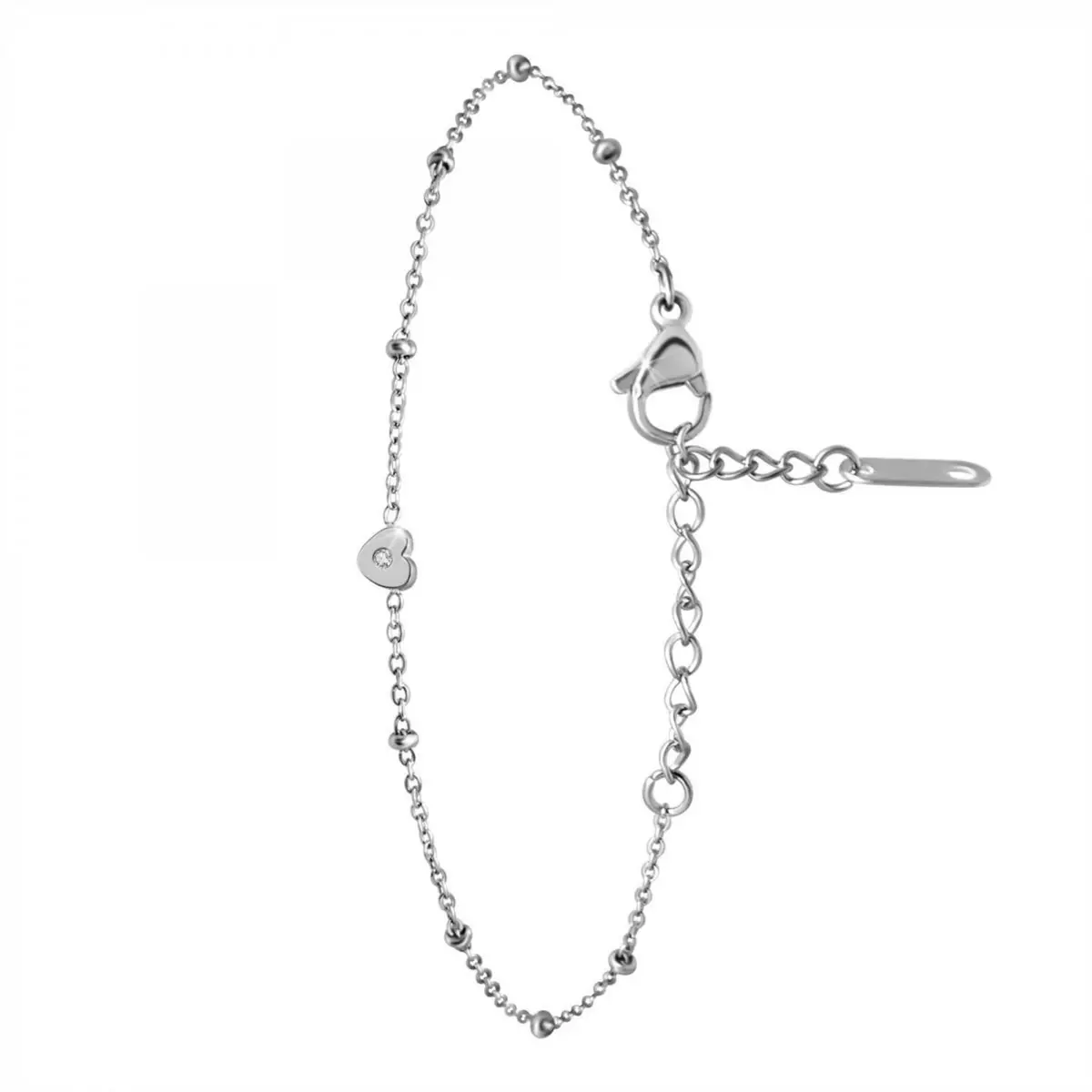 SC CRYSTAL Bracelet cœur par SC Crystal orné d'un véritable diamant blanc