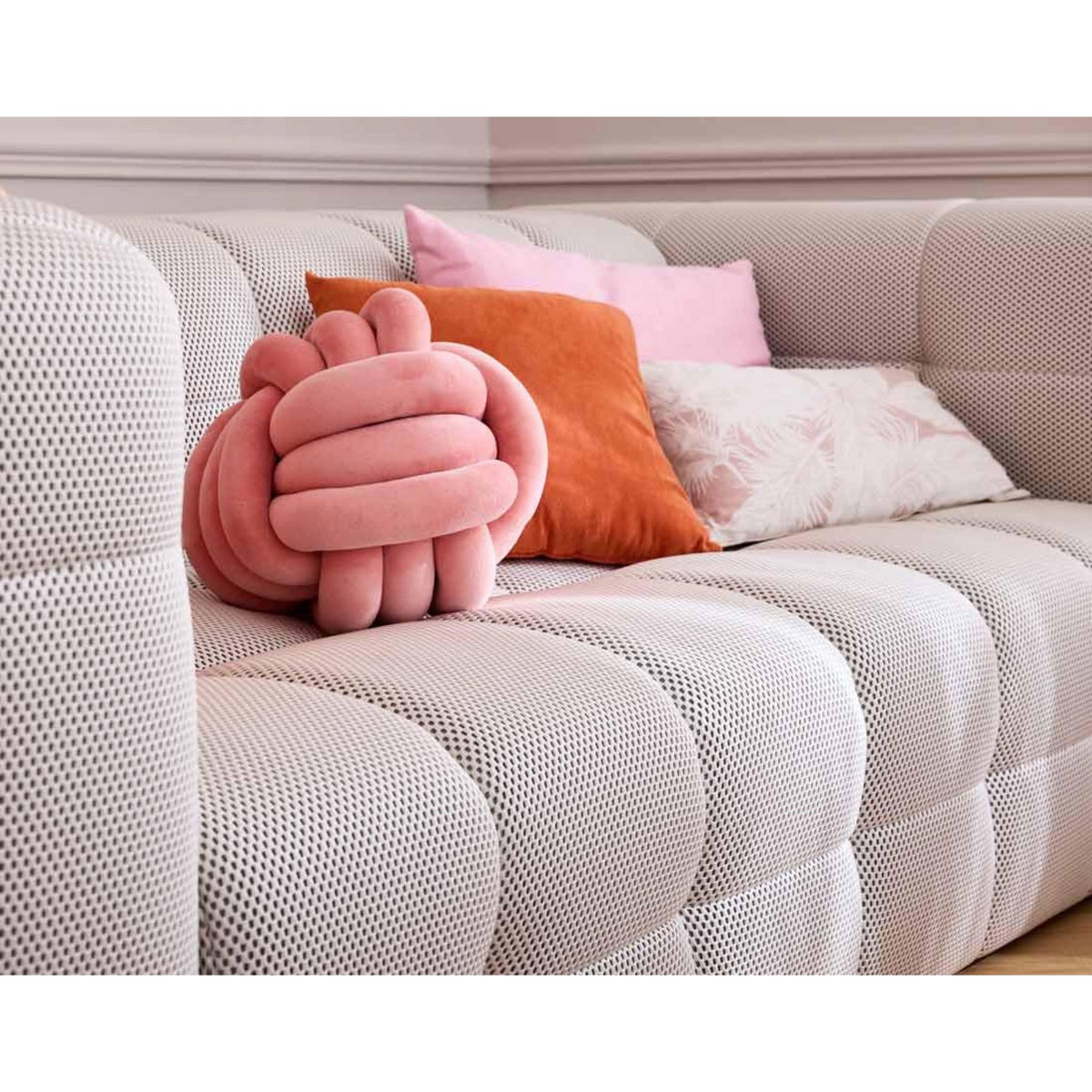 LISA DESIGN Suzano - canapé 3 places - en tissu mailles 3d