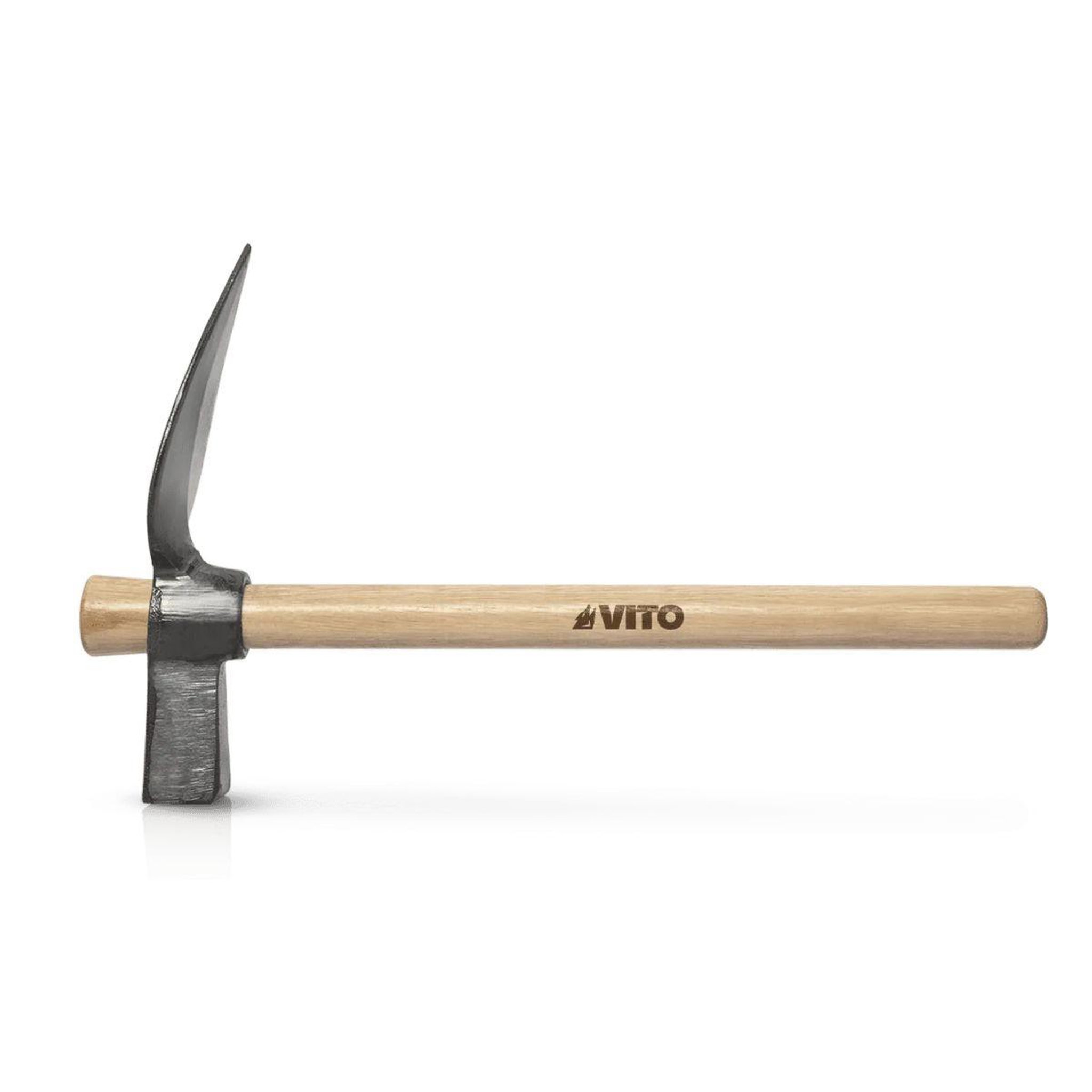VITO Marteau de paveur acier trempé & manche bois marteau de maçon pour la pose de pavés et bordures vito