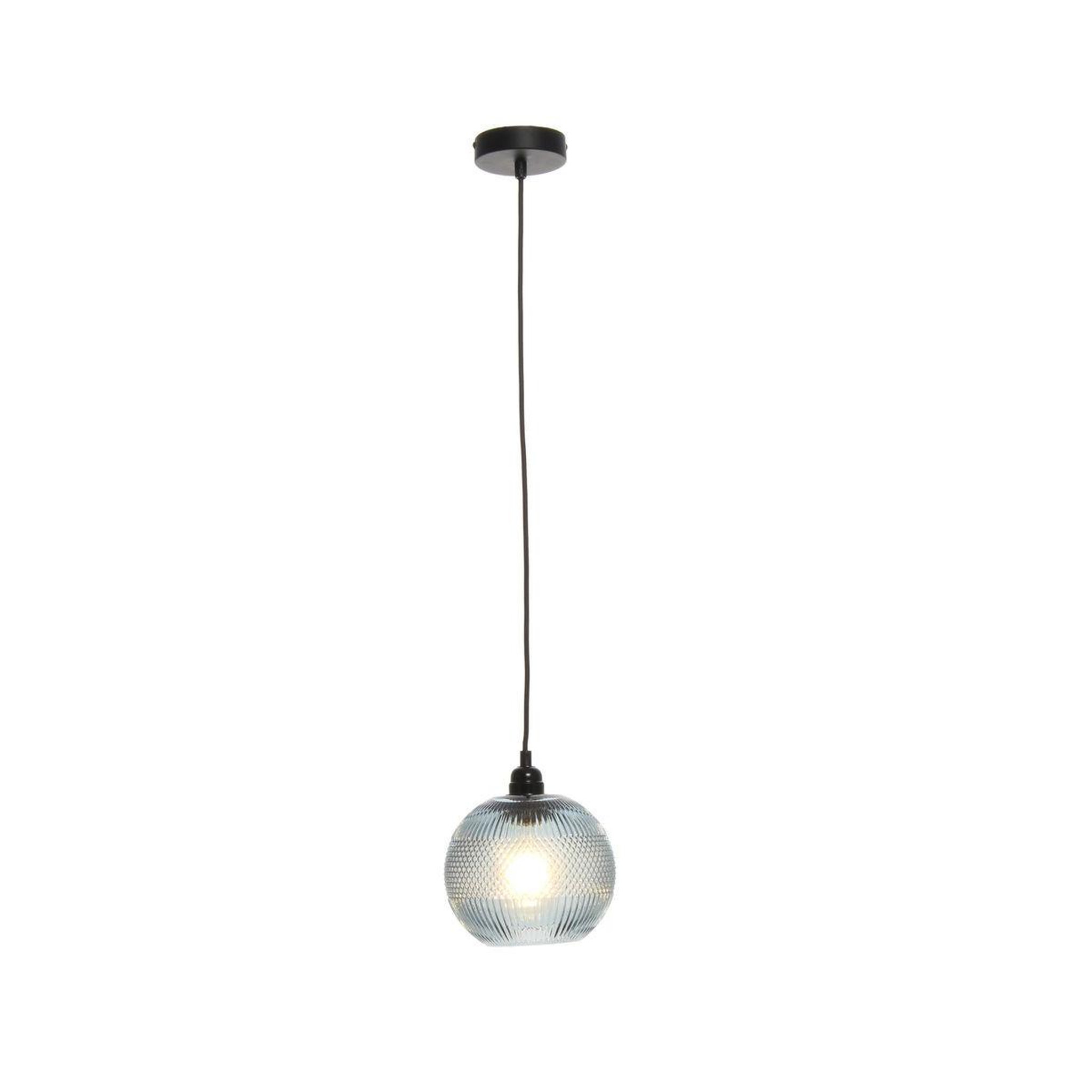 Voir la diapositive 4 : Paris Prix Lampe Suspension en Verre  Proxima  21cm Bleu