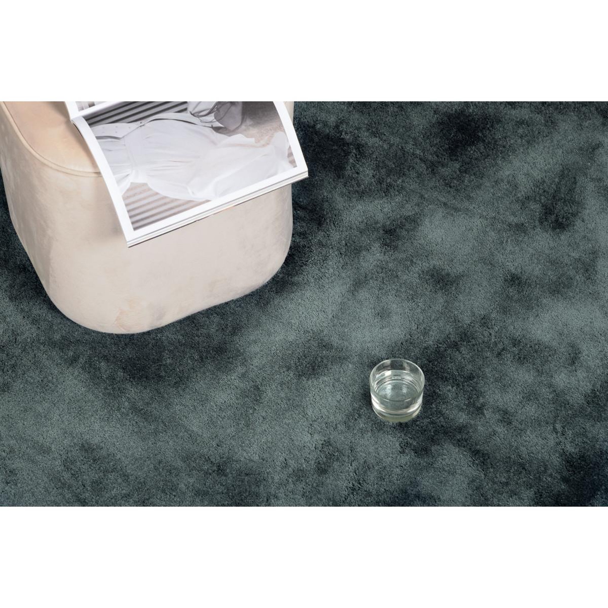 Voir la diapositive 4 : Paris Prix Tapis déco rond  undra  200cm vert