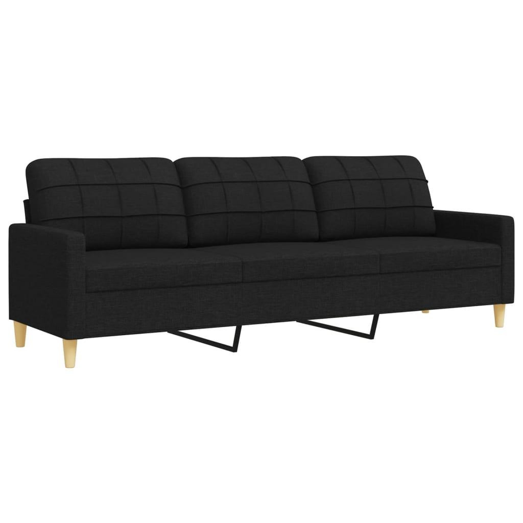 Voir la diapositive 5 : VIDAXL Ensemble de canapes 3 pcs repose-pied et coussins decoratifs