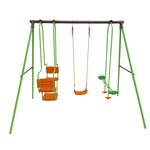 Habitat et Jardin Portique acier  Eva  - 1.96m - 3 agrès