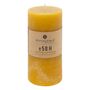 Voir la diapositive 2 : COMPTOIR DE LA BOUGIE Bougie Cylindrique  Rustic  14cm Jaune