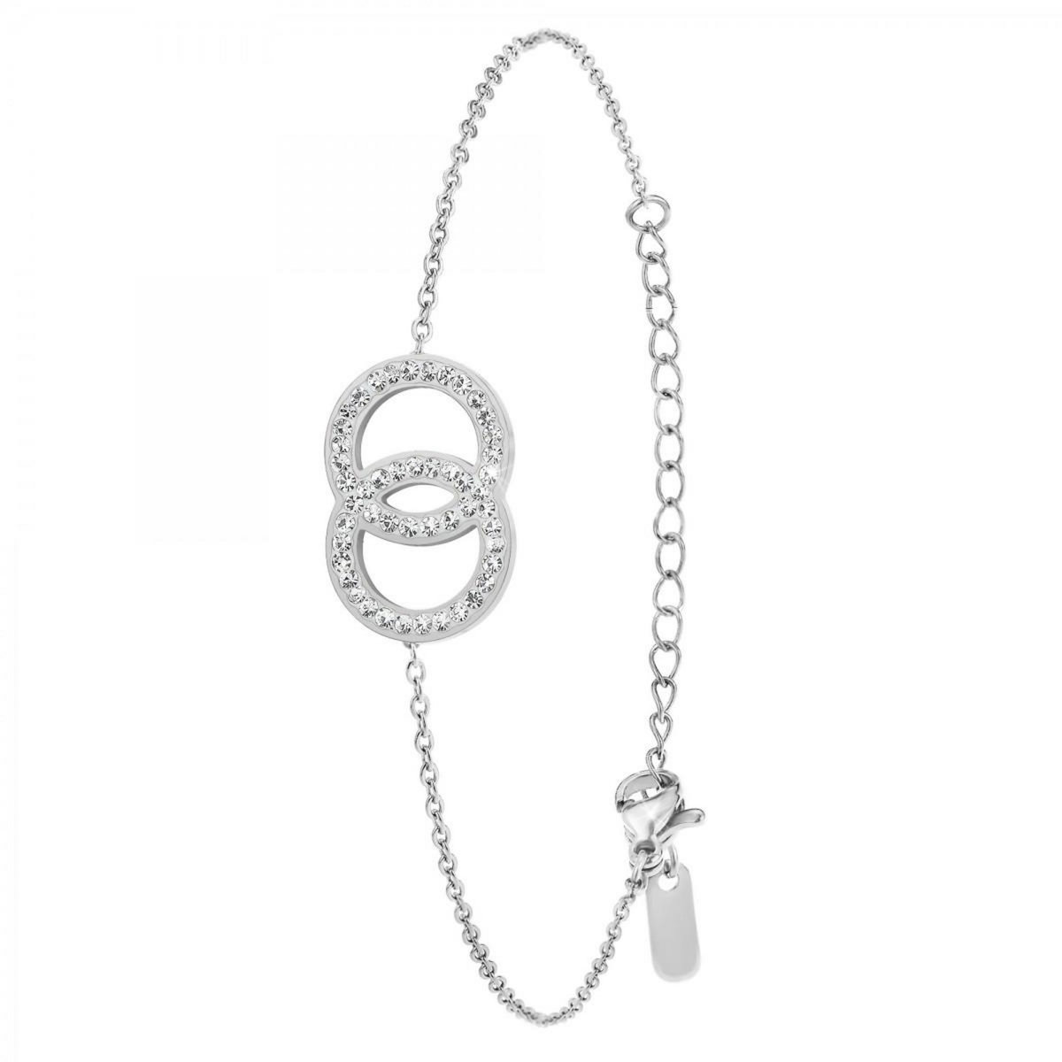 SC CRYSTAL Bracelet SC Crystal orné de Cristaux scintillants