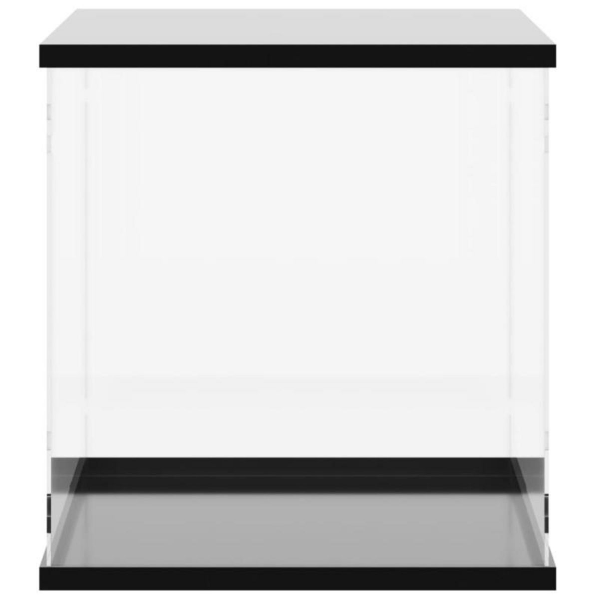 VIDAXL Boîte d affichage transparente 56x36x37 cm acrylique