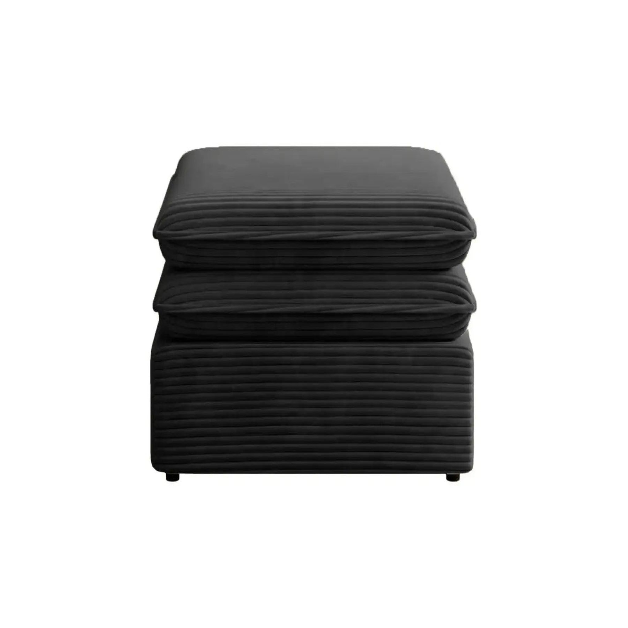 Voir la diapositive 6 : CASANOVA PARIS Oscar - pouf velours cotelé
