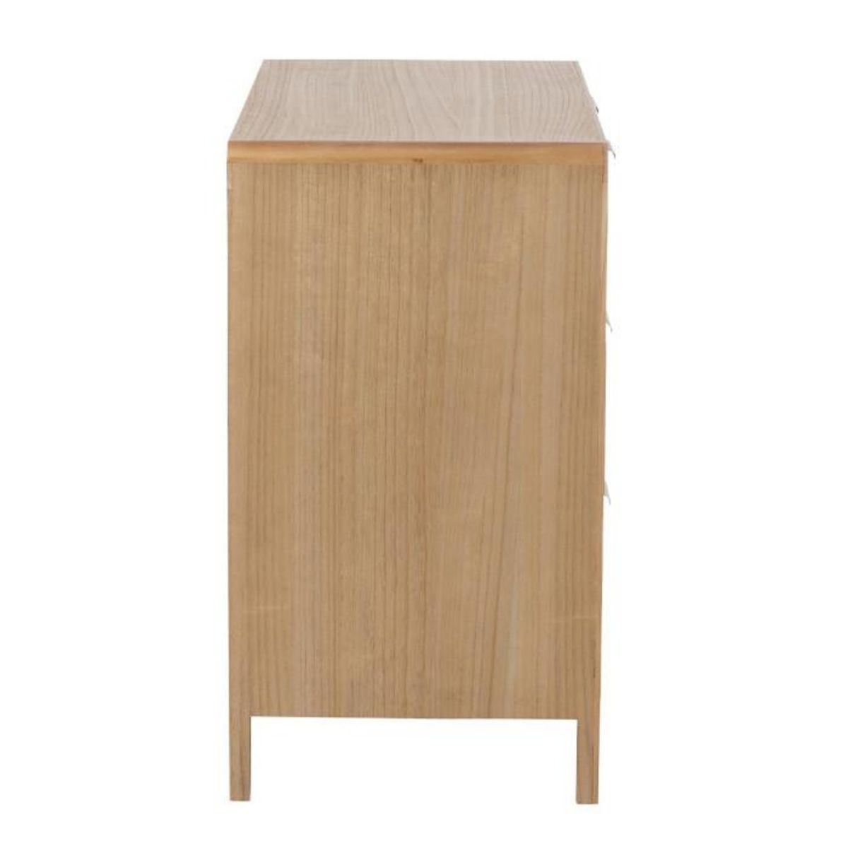 Paris Prix Buffet 3 Tiroirs en Bois  Nivelo  90cm Naturel