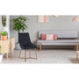 Voir la diapositive 5 : Paris Prix Lot de 2 chaises Matelassées en Velours  Elba  88cm Noir