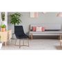 Voir la diapositive 5 : Paris Prix Lot de 2 chaises Matelassées en Velours  Elba  88cm Noir
