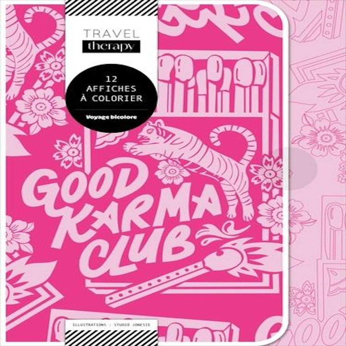 VOYAGE BICOLORE. 12 AFFICHES A COLORIER, Jones Amy