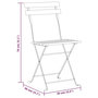 Voir la diapositive 6 : VIDAXL Chaises pliables de jardin lot de 8 Acier bois d'acacia massif
