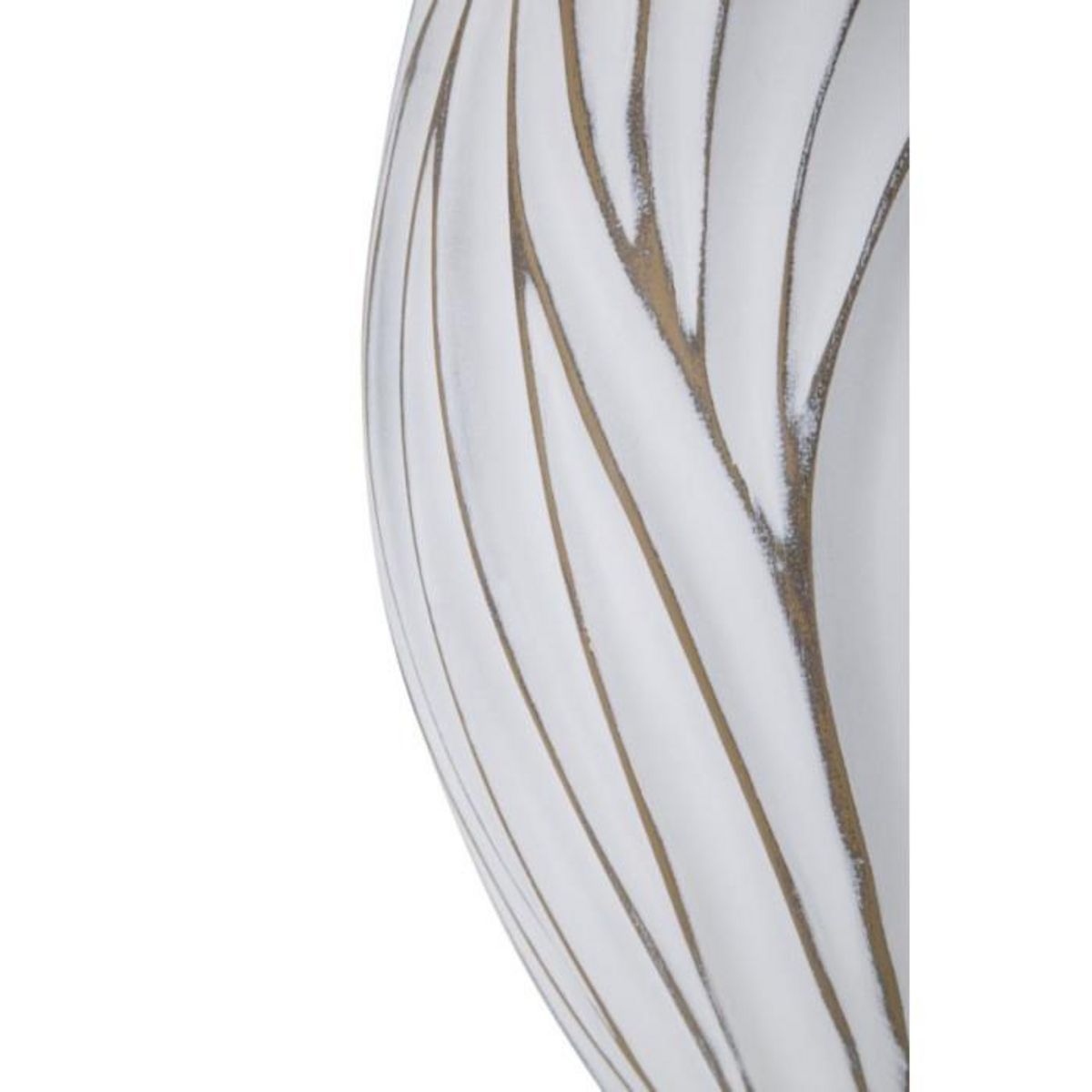 Paris Prix Vase Design en Relief  Honduras  41cm Blanc