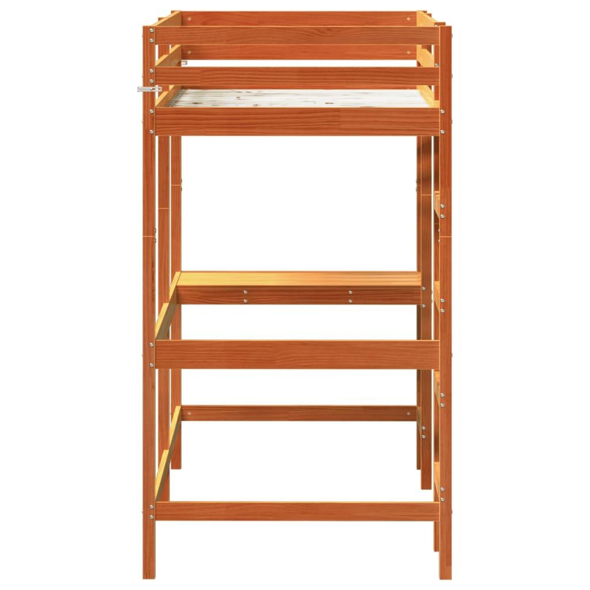 Voir la diapositive 5 : VIDAXL Lit superpose sans matelas cire marron 90x200 cm pin massif