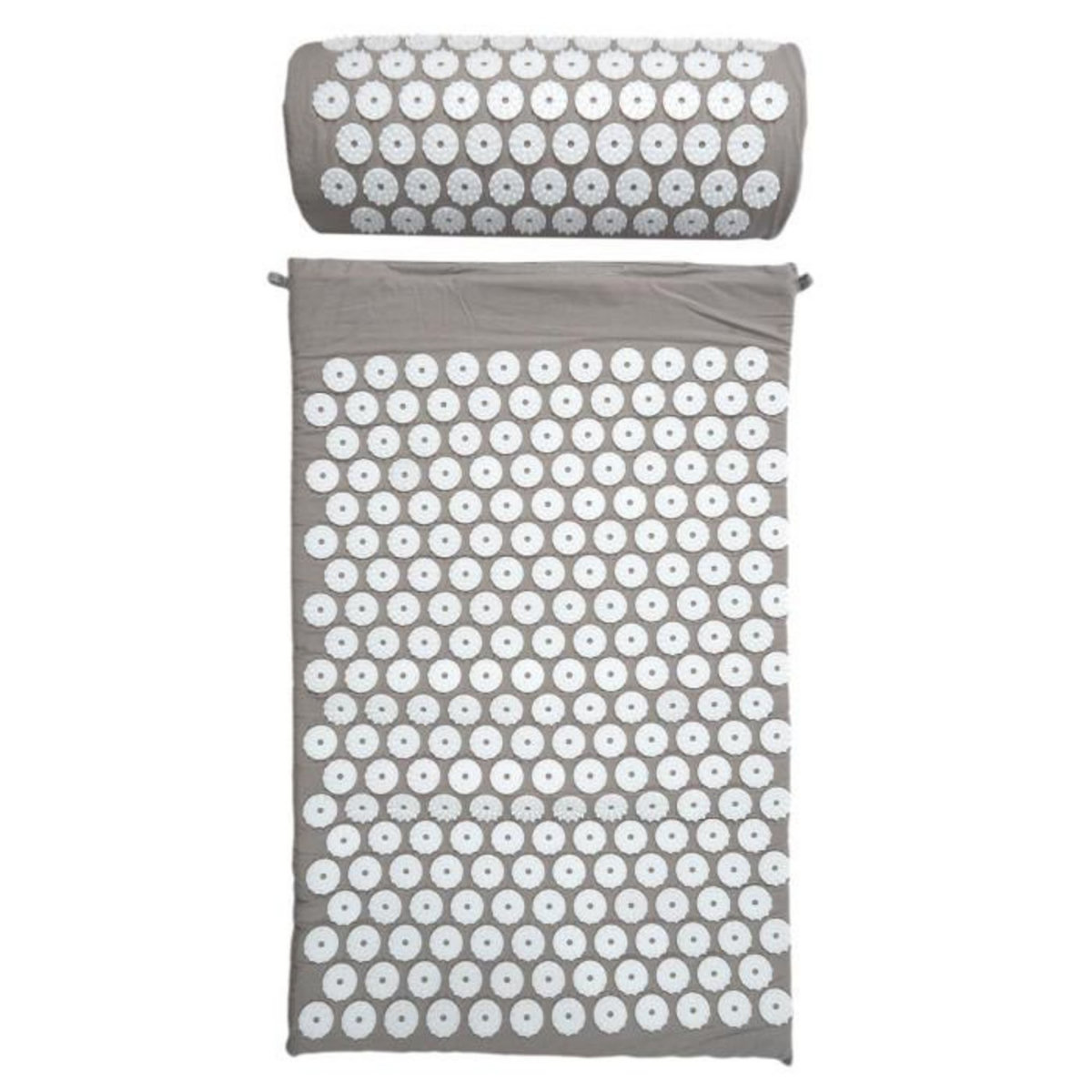 Paris Prix Tapis & Oreiller d'Acupression  Housse  64cm Gris